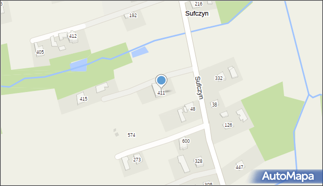 Sufczyn, Sufczyn, 411, mapa Sufczyn