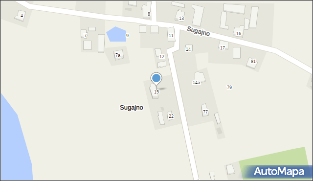 Sugajno, Sugajno, 15a, mapa Sugajno
