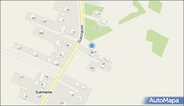 Sukmanie, Sukmanie, 85, mapa Sukmanie