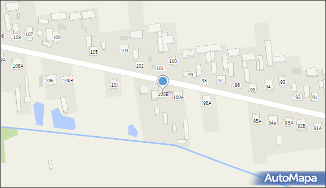 Suków, Suków, 100B, mapa Suków