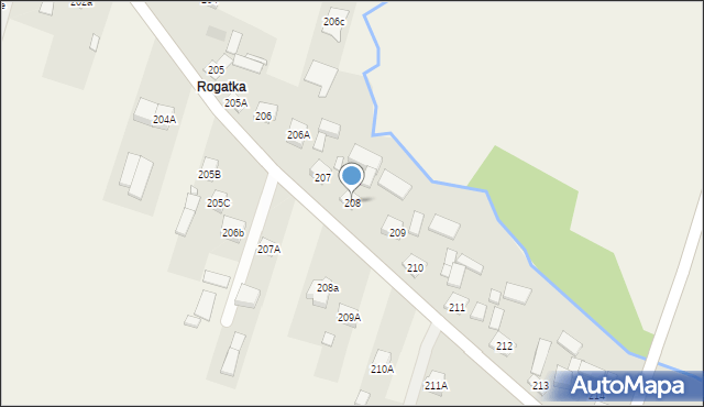 Suków, Suków, 208, mapa Suków