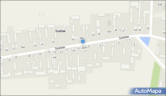 Suków, Suków, 10a, mapa Suków