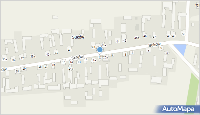 Suków, Suków, 11, mapa Suków