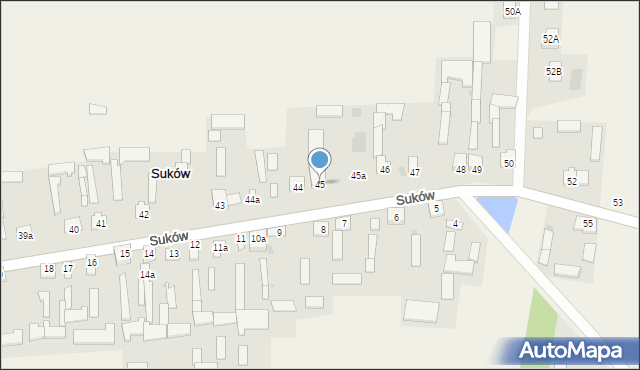 Suków, Suków, 45, mapa Suków