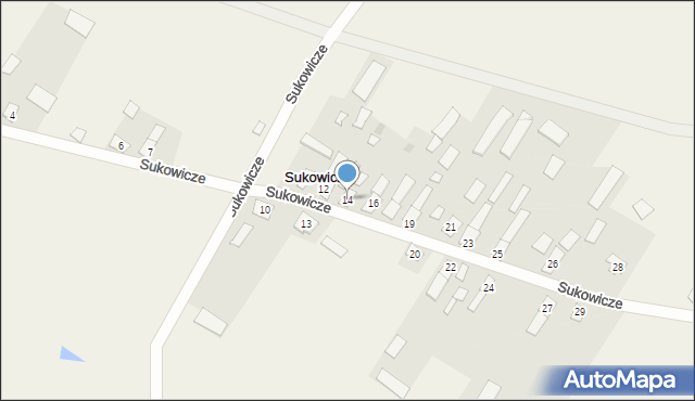Sukowicze, Sukowicze, 14, mapa Sukowicze
