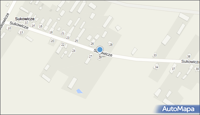 Sukowicze, Sukowicze, 29, mapa Sukowicze