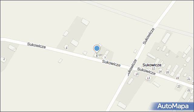Sukowicze, Sukowicze, 6, mapa Sukowicze