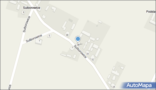 Sulborowice, Sulborowice, 36, mapa Sulborowice