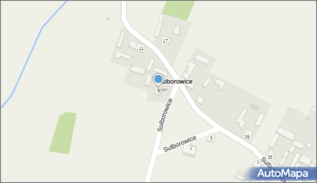 Sulborowice, Sulborowice, 9, mapa Sulborowice
