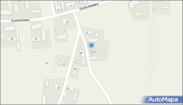 Sulechowo, Sulechowo, 13, mapa Sulechowo