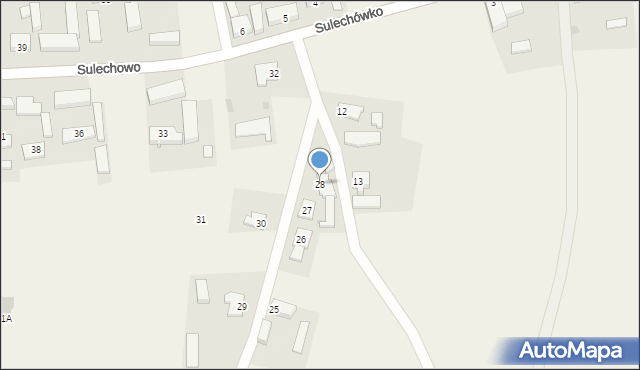 Sulechowo, Sulechowo, 28, mapa Sulechowo