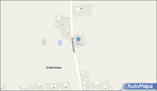 Sulechowo, Sulechowo, 8B, mapa Sulechowo