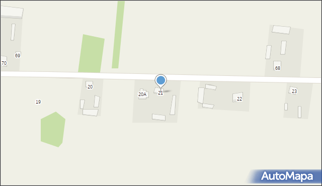 Sulęcin-Kolonia, Sulęcin-Kolonia, 21, mapa Sulęcin-Kolonia
