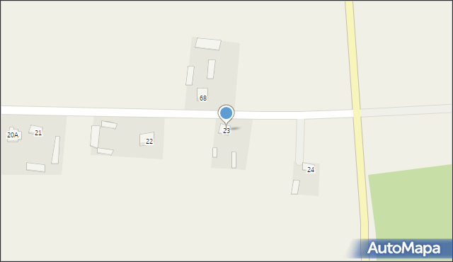 Sulęcin-Kolonia, Sulęcin-Kolonia, 23, mapa Sulęcin-Kolonia