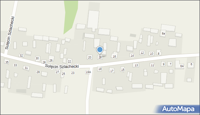 Sulęcin Szlachecki, Sulęcin Szlachecki, 18, mapa Sulęcin Szlachecki