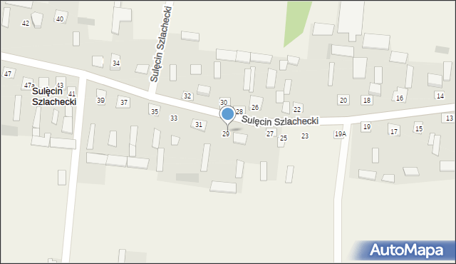 Sulęcin Szlachecki, Sulęcin Szlachecki, 29A, mapa Sulęcin Szlachecki