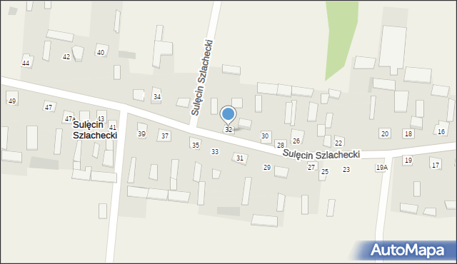 Sulęcin Szlachecki, Sulęcin Szlachecki, 32A, mapa Sulęcin Szlachecki