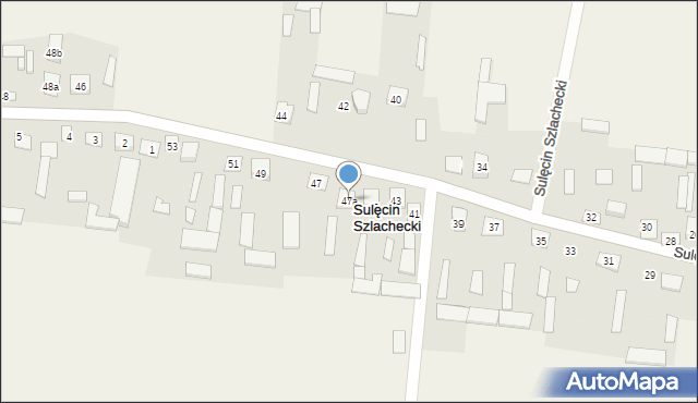 Sulęcin Szlachecki, Sulęcin Szlachecki, 47a, mapa Sulęcin Szlachecki
