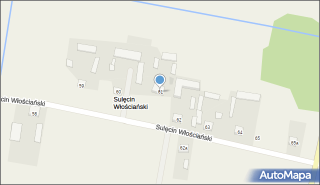 Sulęcin Włościański, Sulęcin Włościański, 61, mapa Sulęcin Włościański