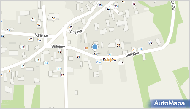 Sulejów, Sulejów, 20, mapa Sulejów
