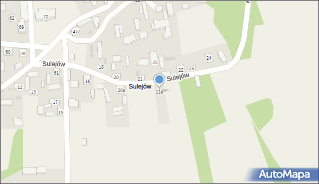 Sulejów, Sulejów, 21a, mapa Sulejów