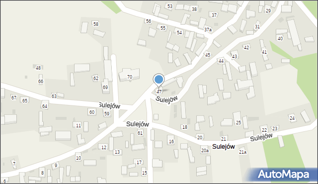 Sulejów, Sulejów, 47, mapa Sulejów