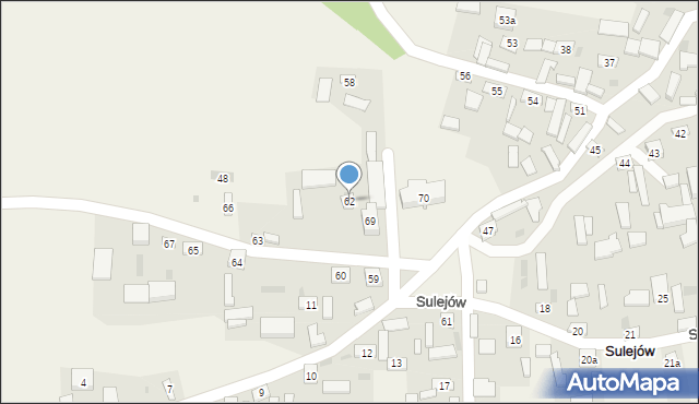 Sulejów, Sulejów, 62, mapa Sulejów