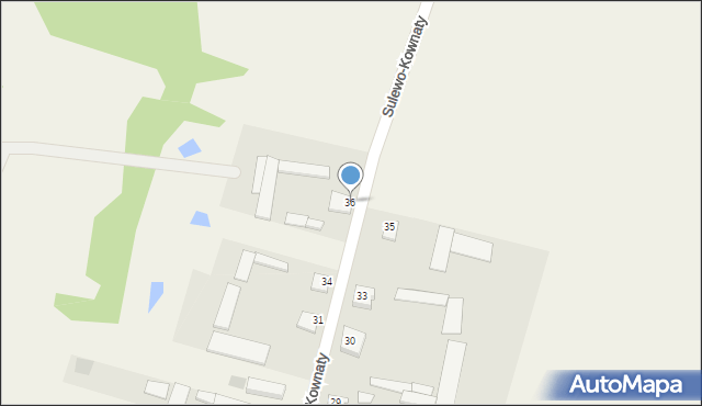 Sulewo-Kownaty, Sulewo-Kownaty, 36, mapa Sulewo-Kownaty