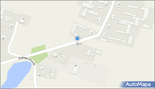 Sulewo-Prusy, Sulewo-Prusy, 20, mapa Sulewo-Prusy