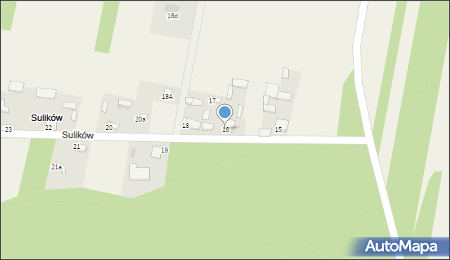 Sulików, Sulików, 16, mapa Sulików