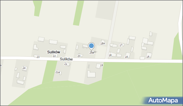 Sulików, Sulików, 20a, mapa Sulików