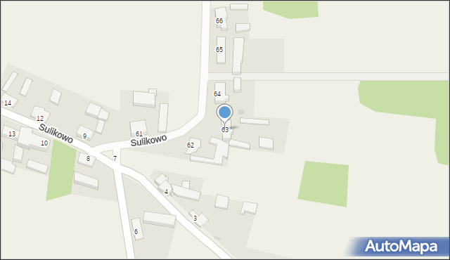Sulikowo, Sulikowo, 63, mapa Sulikowo