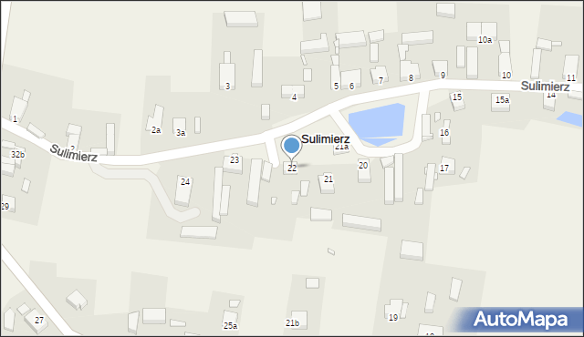 Sulimierz, Sulimierz, 22, mapa Sulimierz