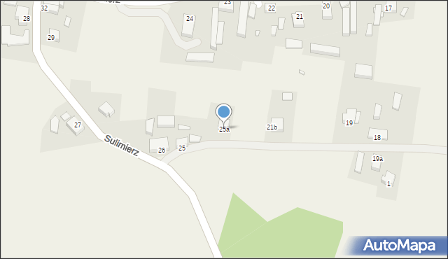 Sulimierz, Sulimierz, 25a, mapa Sulimierz