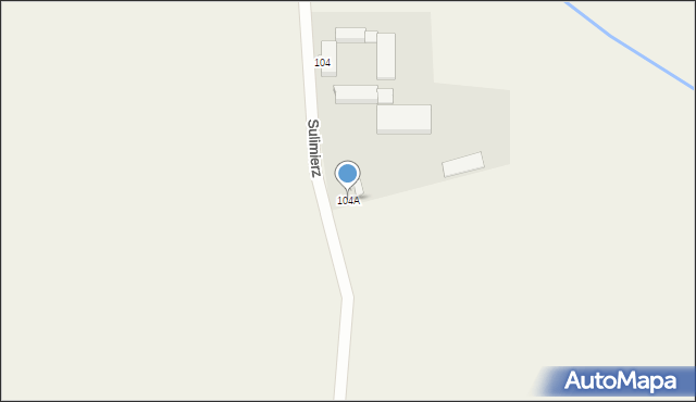 Sulimierz, Sulimierz, 104A, mapa Sulimierz