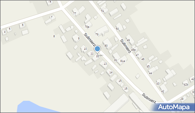 Sulimierz, Sulimierz, 12, mapa Sulimierz