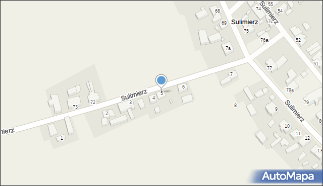 Sulimierz, Sulimierz, 5, mapa Sulimierz