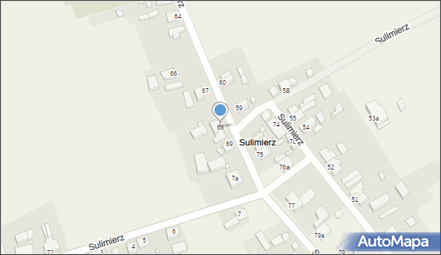 Sulimierz, Sulimierz, 68, mapa Sulimierz