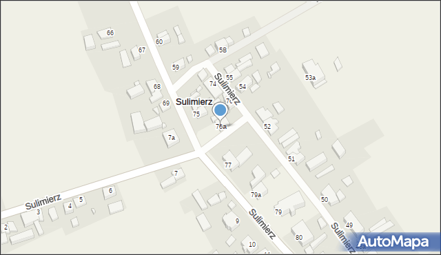 Sulimierz, Sulimierz, 76a, mapa Sulimierz