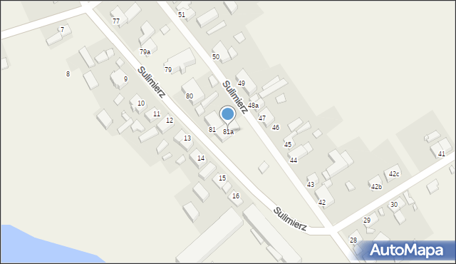 Sulimierz, Sulimierz, 81a, mapa Sulimierz