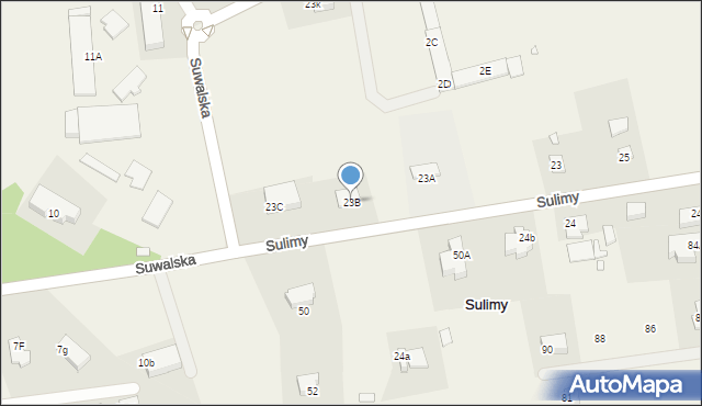 Sulimy, Sulimy, 23B, mapa Sulimy