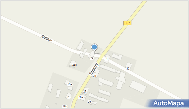 Sulimy, Sulimy, 29a, mapa Sulimy