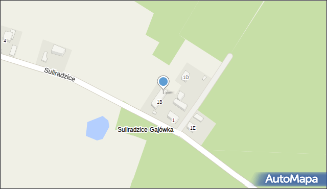 Suliradzice, Suliradzice, 1C, mapa Suliradzice