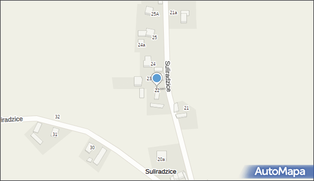 Suliradzice, Suliradzice, 22, mapa Suliradzice