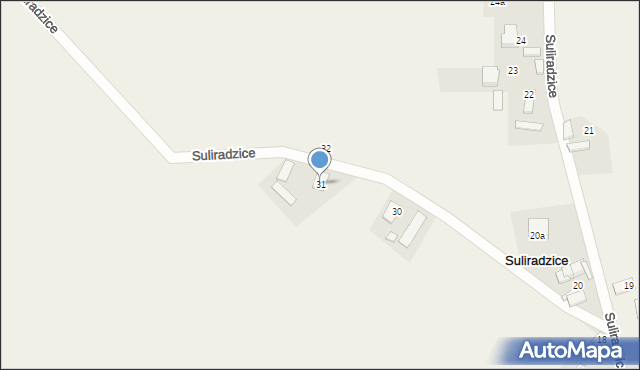 Suliradzice, Suliradzice, 31, mapa Suliradzice