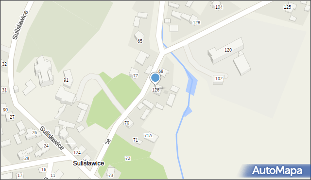 Sulisławice, Sulisławice, 126, mapa Sulisławice