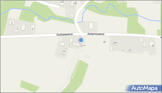 Sulisławice, Sulisławice, 1, mapa Sulisławice