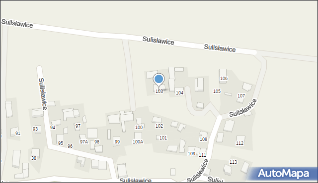 Sulisławice, Sulisławice, 103, mapa Sulisławice