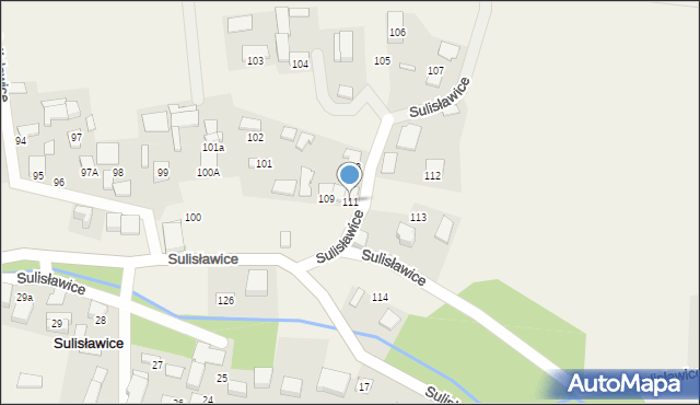 Sulisławice, Sulisławice, 111, mapa Sulisławice