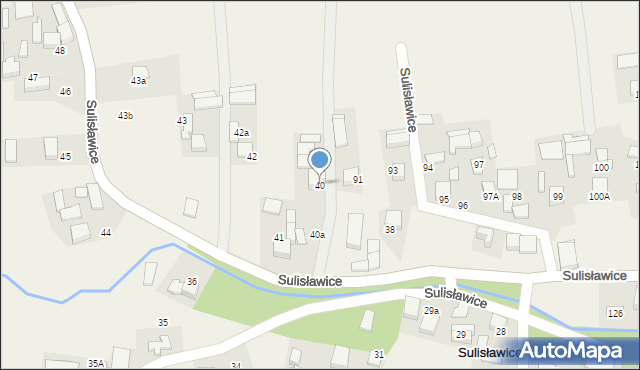 Sulisławice, Sulisławice, 40, mapa Sulisławice